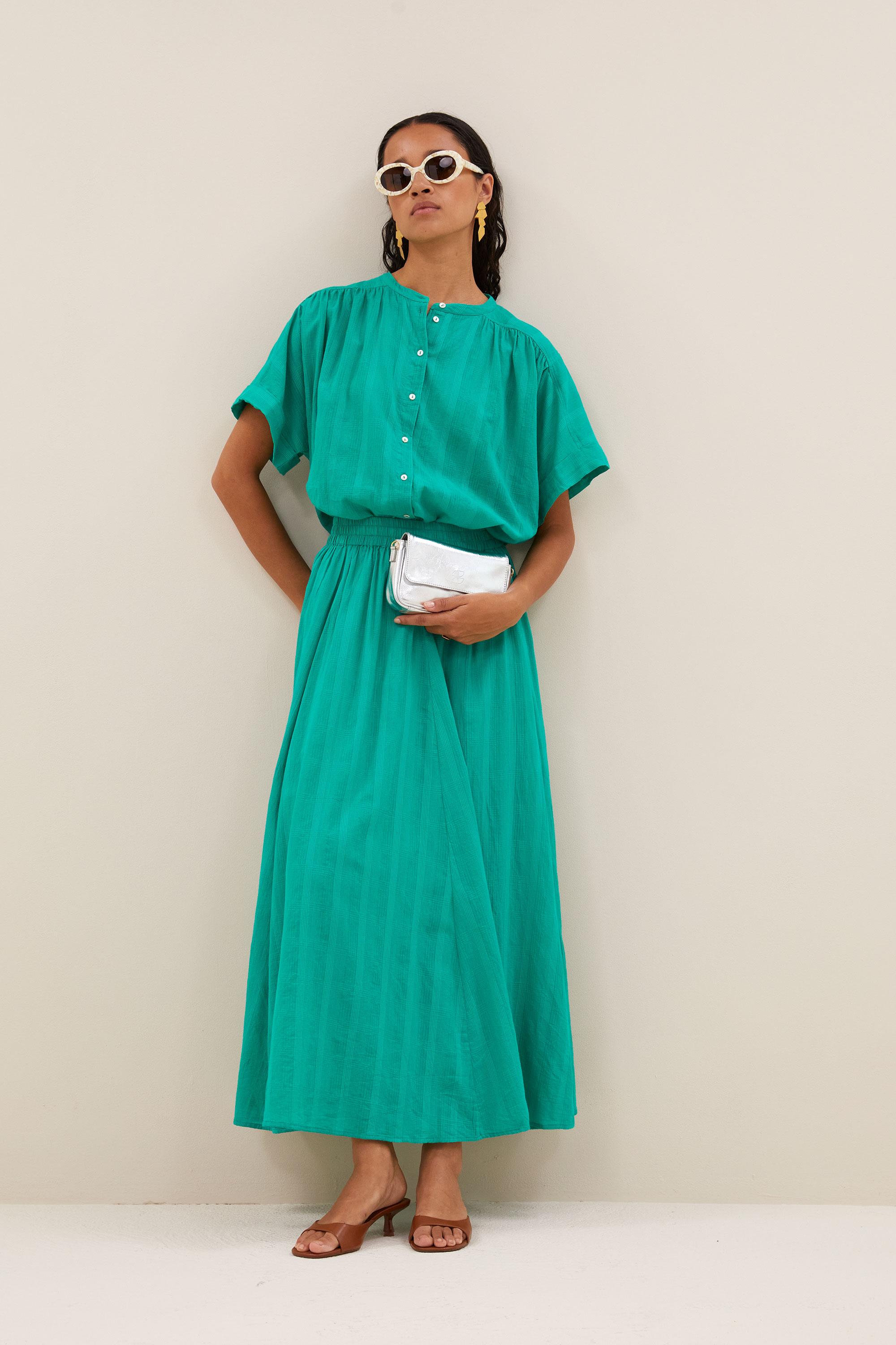 By-Bar Ruby Dobby Skirt Lucky Green Rock grün